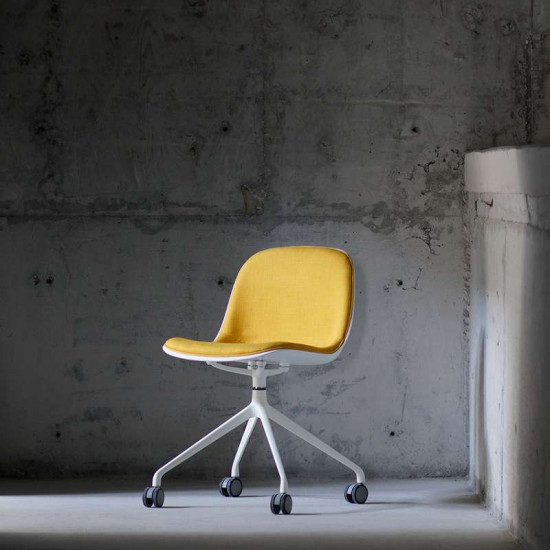 L Shape with wheels, Dark Grey Fabric